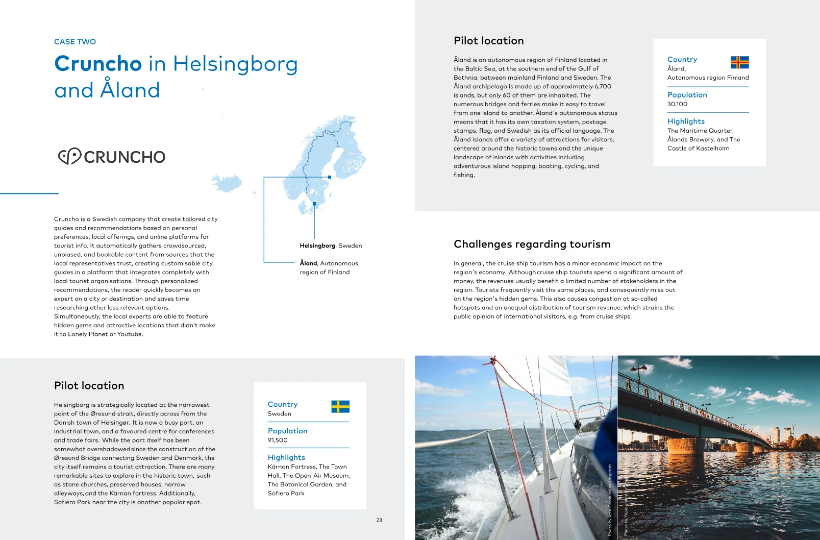 Sustainable Tourism in Nordic Harbout Towns — publication design by Cláudia Noronha