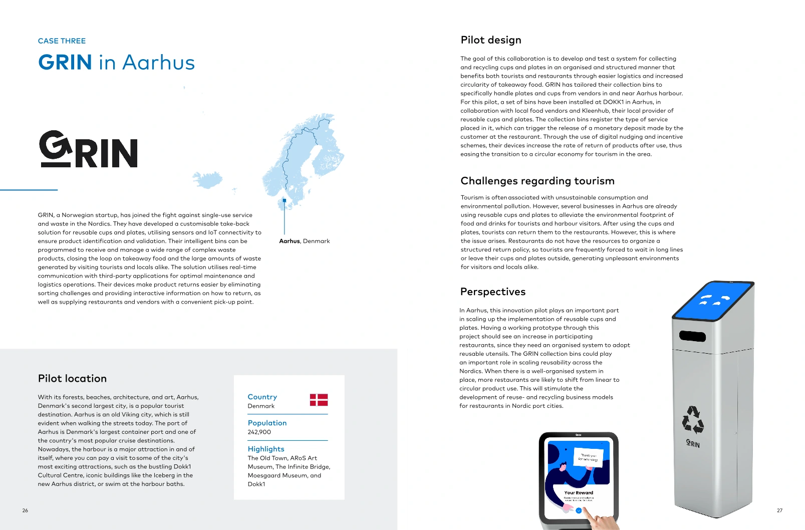 Sustainable Tourism in Nordic Harbout Towns — publication design by Cláudia Noronha