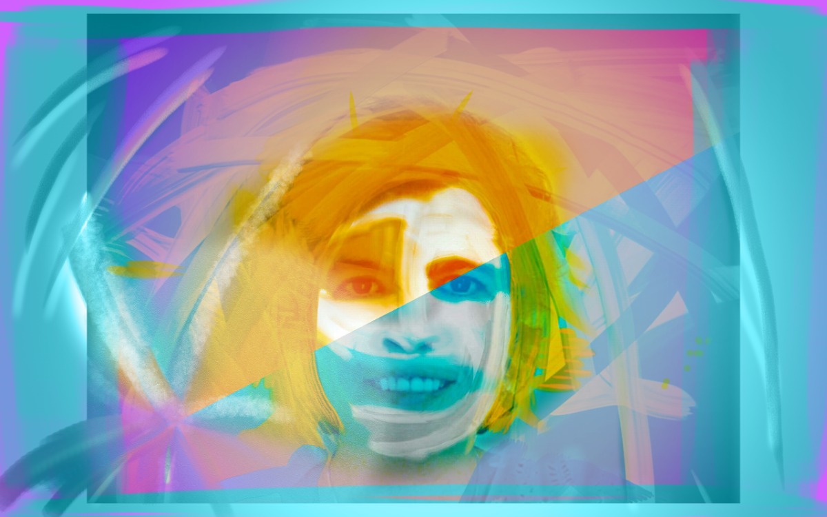 Self-portrait — design by Cláudia Noronha