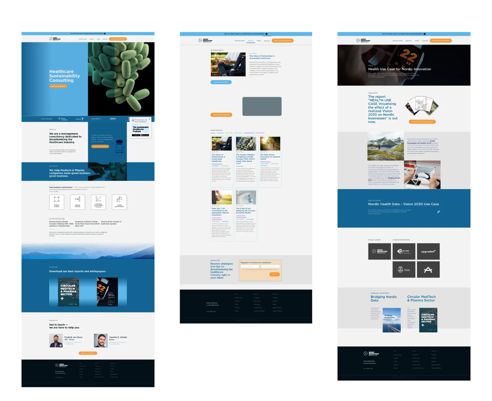 Green Innovation Group — Webflow design by Cláudia Noronha