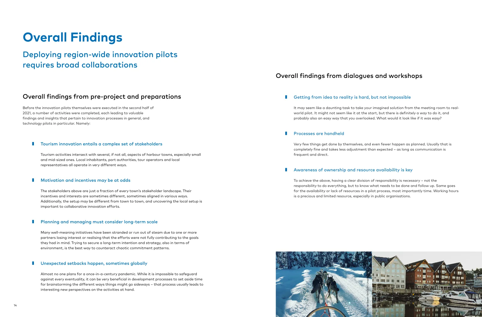 Sustainable Tourism in Nordic Harbout Towns — publication design by Cláudia Noronha